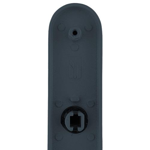2 poignées de porte Louna trou de cylindre, aluminium anthracite entraxe 195 mm - ALPERTEC