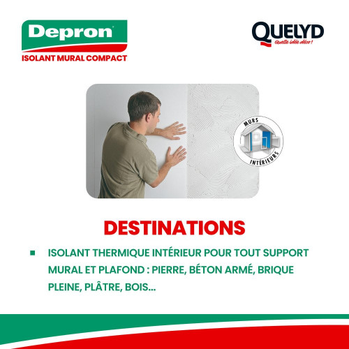 Carton De 7 Plaques Mur Depron L.1000 X L.1000 X Ep.9 Mm - DEPRON