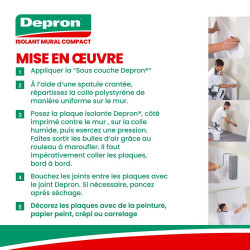 Carton De 7 Plaques Mur Depron L.1000 X L.1000 X Ep.9 Mm - DEPRON