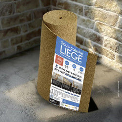 Rouleau isolant liège mur/sol, l.1 x L.15 m x Ep.4 mm - SDL