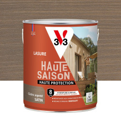 Lasure V33 Haute saison 8 ans cèdre argenté 2.5 l de marque V33, référence: B10008400