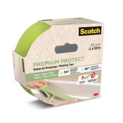 Ruban de masquage SCOTCH l.48 mm x L.50 m premium protect de marque SCOTCH, référence: B10008500