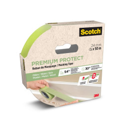 Ruban de masquage SCOTCH l.24 mm x L.50 m premium protect de marque SCOTCH, référence: B10008600