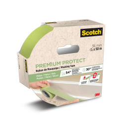 Ruban de masquage SCOTCH l.36 mm x L.50 m premium protect de marque SCOTCH, référence: B10008700