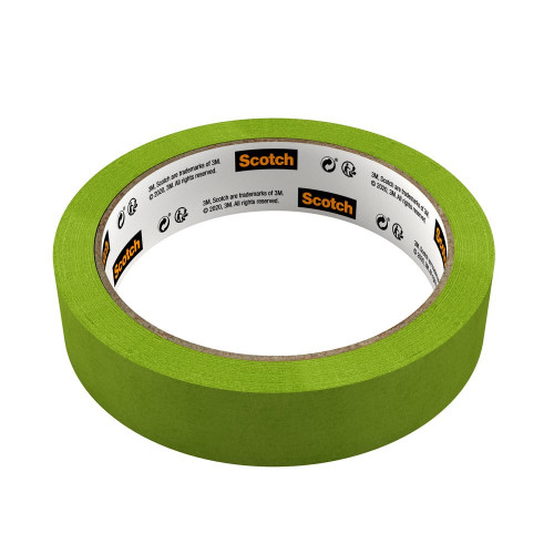 Ruban de masquage SCOTCH l.24 mm x L.41 m surfaces rugueuses - SCOTCH