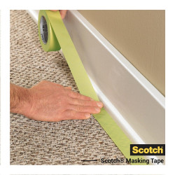 Ruban de masquage SCOTCH l.24 mm x L.41 m surfaces rugueuses - SCOTCH
