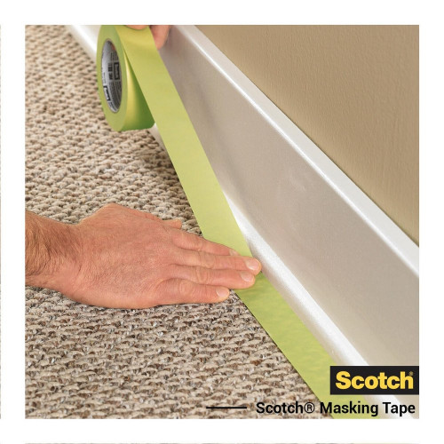 Ruban de masquage SCOTCH l.24 mm x L.41 m surfaces rugueuses - SCOTCH