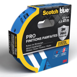 Ruban de masquage SCOTCH Finitions parfaites l.24 mm x L.41 m multisurface de marque SCOTCH, référence: B10009100