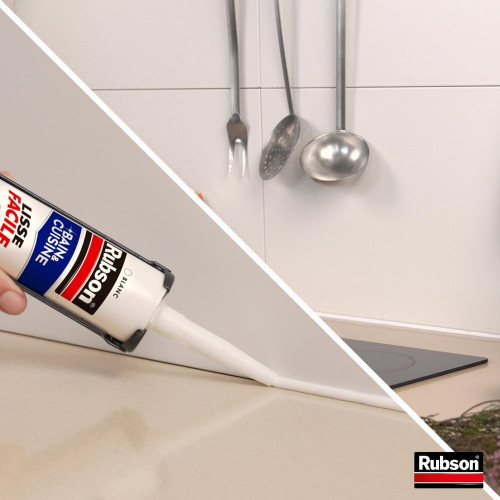 Mastic d'étanchéité Lisse facile RUBSON, blanc, 280 ml - RUBSON