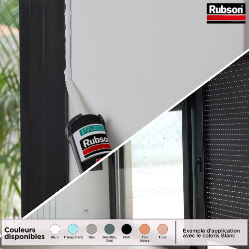 Mastic d'étanchéité Ft101 jointe et colle RUBSON gris 7016, 280 ml - RUBSON