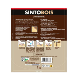 Enduit en poudre Gros trous SINTO bois clair 1 kg - SINTO