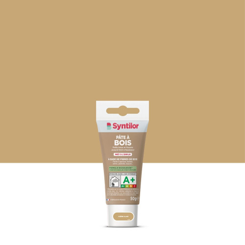 Pâte à bois Biosourcé SYNTILOR chêne clair 50 g - SYNTILOR