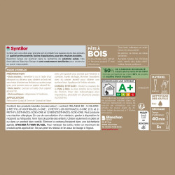 Pâte à bois Biosourcé SYNTILOR naturel 50 g - SYNTILOR