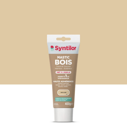Mastic Biosourcé SYNTILOR bois clair 400 g - SYNTILOR
