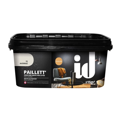 Peinture a effet, A014730 ID, avoriaz, paillete, 2 l - ID