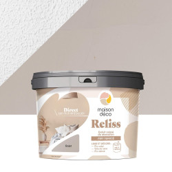 Enduit décoratif Reliss 2en1 MAISON DECO, galet, 15kg de marque MAISON DECO, référence: B10011400