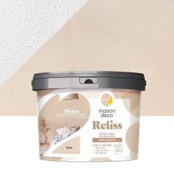 Enduit décoratif Reliss 2en1 MAISON DECO, sable, 15kg de marque MAISON DECO, référence: B10012200