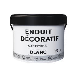 Crépis mur, intérieur décoratif, blanc, 15 kg de marque Sans marque, référence: B10012600