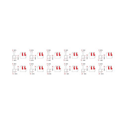 Coffret de 12 fraises droites a rainer surfacage technic, Diam.5 a 25 mm TIVOLY - TIVOLY