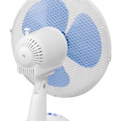 Ventilateur de bureau Bestron DDF35W - 40 W - 35 cm - 3 vitesses - Blanc et Bleu - Bestron