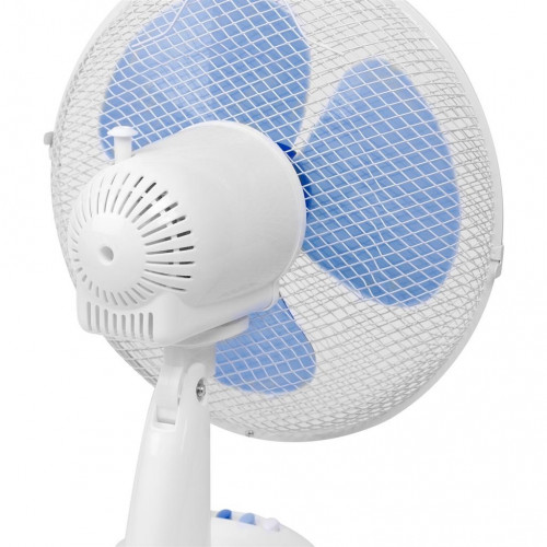 Ventilateur de bureau Bestron DDF35W - 40 W - 35 cm - 3 vitesses - Blanc et Bleu - Bestron