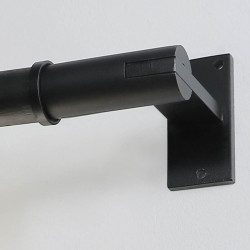 Lot de 2 embouts Atelier, noir mat, pour tringle à rideau Diam.28 mm MOBOIS - MOBOIS