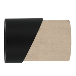 Embout Atelier, chêne clair mat, pour tringle à rideau Diam.28 mm MOBOIS de marque MOBOIS, référence: B9831200