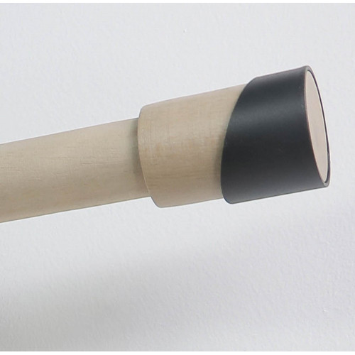 Embout Atelier, chêne clair mat, pour tringle à rideau Diam.28 mm MOBOIS - MOBOIS