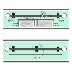 Lot de 2 embouts Atelier, chêne clair mat, Diam.28 mm - MOBOIS
