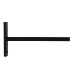 1 support mural tringle à rideau Atelier, 28 mm noir mat MOBOIS de marque MOBOIS, référence: B9831500