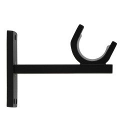 Support tringle à rideau Atelier, 28 mm noir mat MOBOIS de marque MOBOIS, référence: B9831600