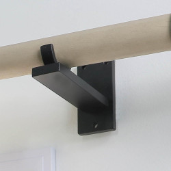 Support tringle à rideau Atelier, 28 mm noir mat MOBOIS - MOBOIS