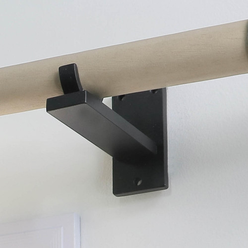 Support tringle à rideau Atelier, 28 mm noir mat MOBOIS - MOBOIS
