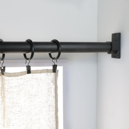 Lot de 2 naissances tringle à rideau Atelier, 28 mm noir mat MOBOIS - MOBOIS