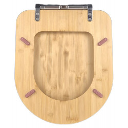 Abattant wc bambou forme d frein chute declip vif - VIF