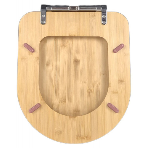 Abattant wc bambou forme d frein chute declip vif - VIF