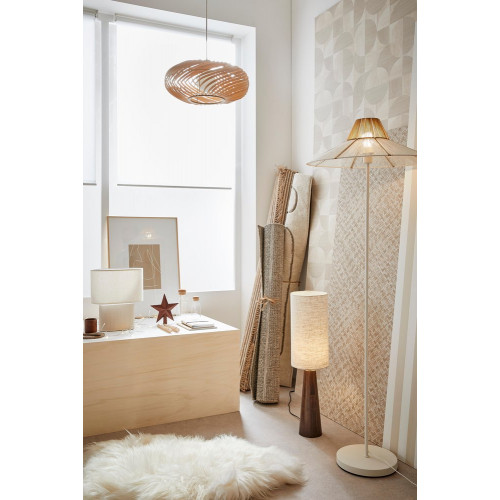 Lampadaire Louc, bois, marron,  H.140 cm, E27 - LX FRANCE