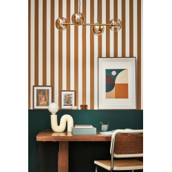 Lampe à poser Pop S, vanille, céramique, H.20 cm, E27 - LX FRANCE