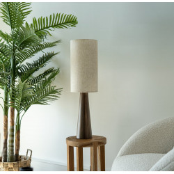 Lampe Louc, bois, marron,  H.75 cm, E27 de marque LX FRANCE, référence: B9979900
