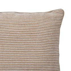 Coussin Chenille, beige l.45 x L.45 cm - Sans marque