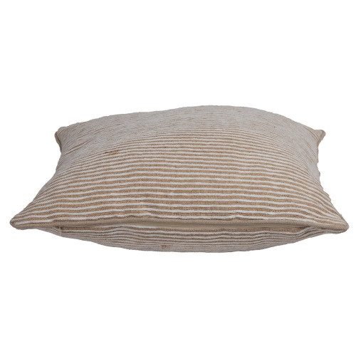 Coussin Chenille, beige l.45 x L.45 cm - Sans marque