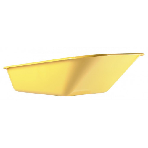 Caisse peinte jaune 100 L 4 trous - pour brouette Bati Plus - HAEMMERLIN
