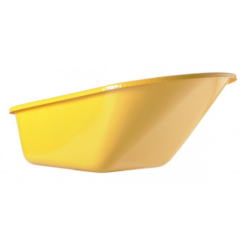 Caisse peinte jaune 110 L 4 trous - pour brouette Bati Plus 110 Réno - HAEMMERLIN