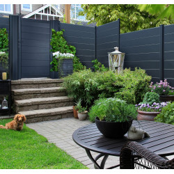 Lame De Clôture Aluminium Pleine Klos-Up ! Gris Zinc, H.15 X L.145 Cm de marque KLOS UP, référence: J9853700
