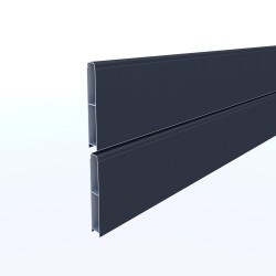Lame De Clôture Aluminium Pleine Klos-Up ! Gris Zinc, H.15 X L.145 Cm - KLOS UP
