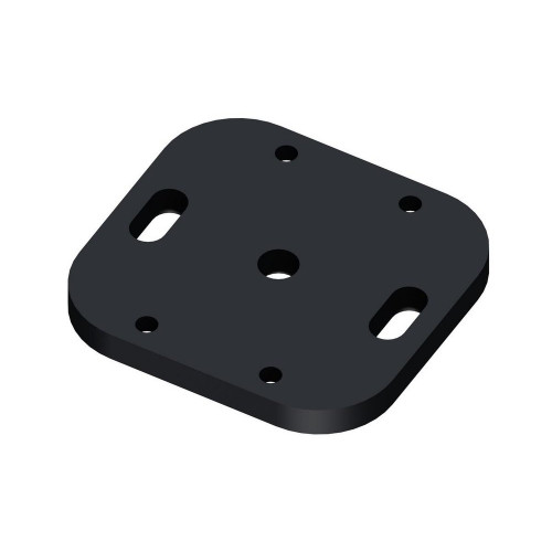 Platine Poteau Aluminium Pour Clôture Klosup Gris, L.8.5 X P.8 X H.0.8 Cm - KLOS UP