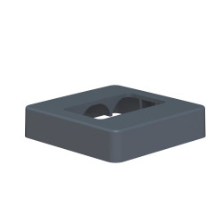 Cache platine pour cloture Klos up! gris zinc de marque KLOS UP, référence: J9854500