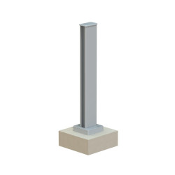 Cache platine pour cloture Klos up! gris zinc - KLOS UP