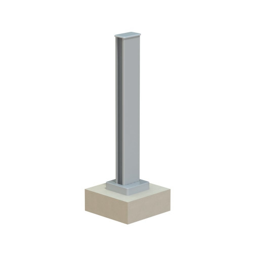 Cache platine pour cloture Klos up! gris zinc - KLOS UP