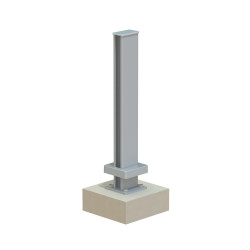 Cache platine pour cloture Klos up! gris zinc - KLOS UP